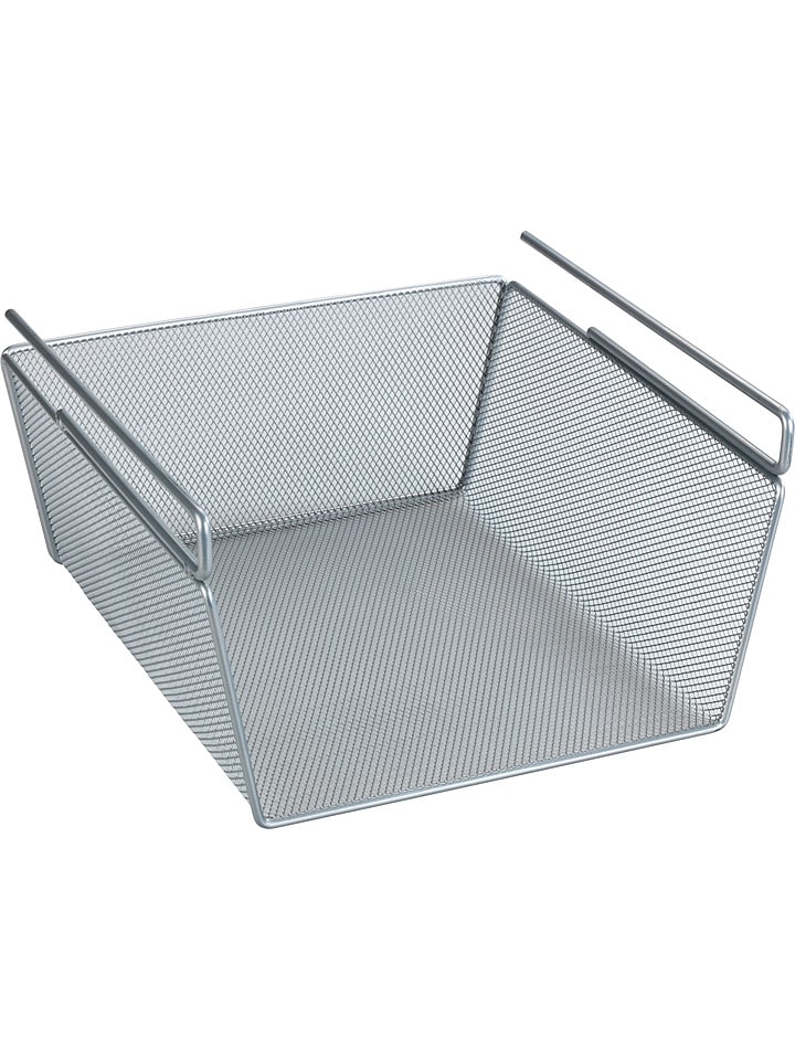 Wenko Regaleinhängekorb in Silber - (B)23 x (H)14 x (T)28 cm - onesize