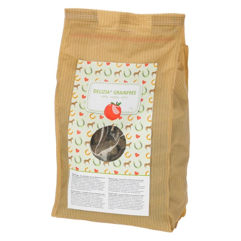 Kerbl 3297690 Delizia Apfel Getreidefrei Belohnungswürfel, 1kg, 12 Stück (33649460)