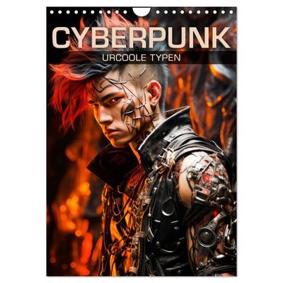 CYBERPUNK Urcoole Typen (Wandkalender 2025 DIN A4 hoch), CALVENDO Monatskalender