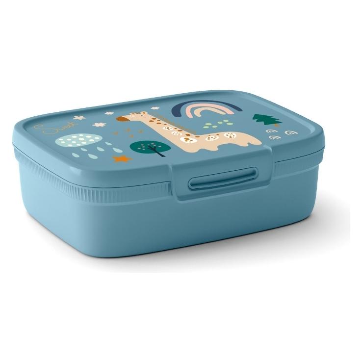 Kadax Curver Snap Box Lebensmittelbehälter mit Trennwand 1,8 l Wild Life Blue (1.80 l) (257378)