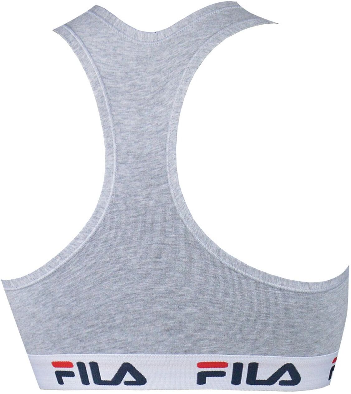 Bustier FILA "Bustier 1er Pack", Damen, Gr. XL, N-Gr, grau, Obermaterial: 95% Baumwolle CO. 5% Elasthan EL., BHs Bustier