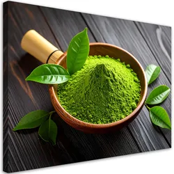 LEINWANDBILD Matcha in Pulverform 120x80cm