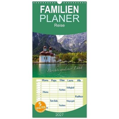 Familienplaner 2027 - Berchtesgadener Land mit 5 Spalten (Wandkalender, 21 x 45 cm) CALVENDO