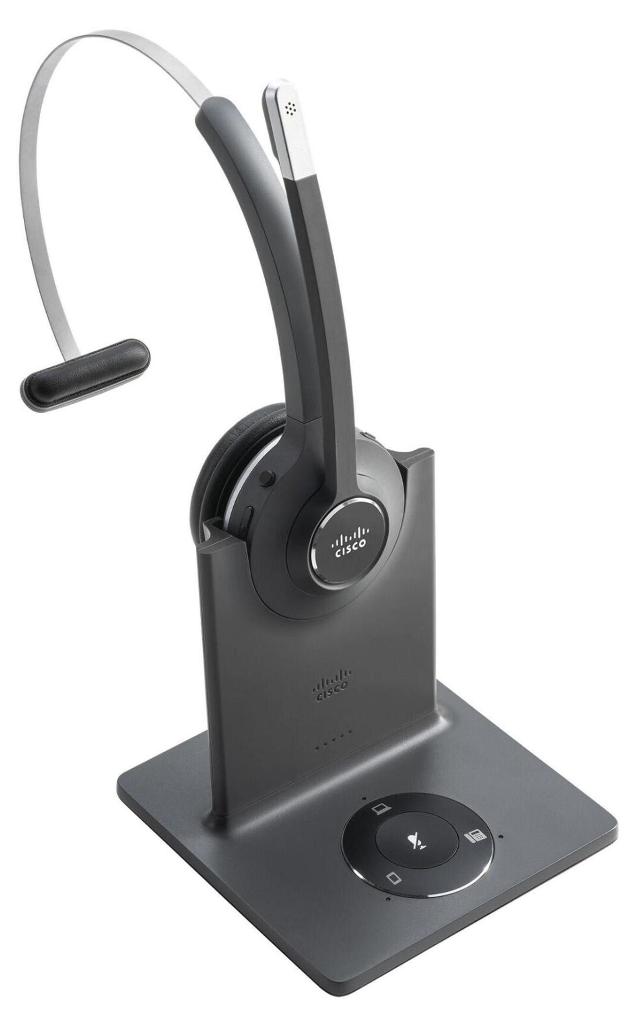 Cisco 561, Kabellos, Büro/Callcenter, 50 - 18000 Hz, 74,5 g, Kopfhörer, Schwarz, Grau