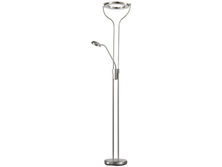 Fischer & Honsel Led-Deckenfluter, Nickelfarben, Metall, länglich, 47x180x36 cm, Lampen & Leuchten, Innenbeleuchtung, Stehlampen, LED-Deckenfluter