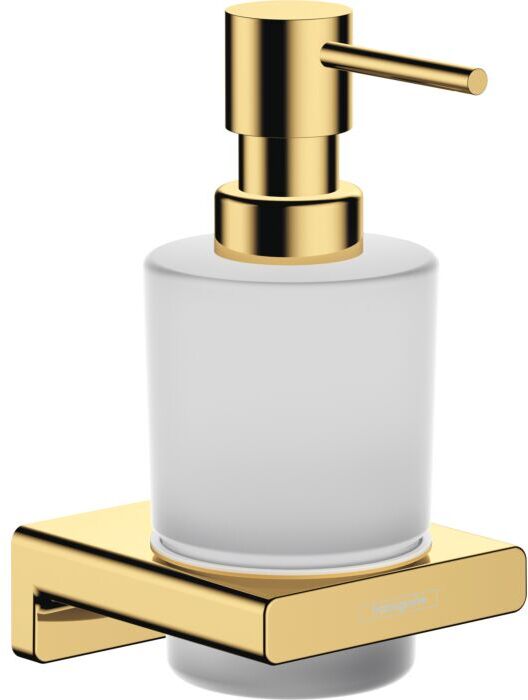 Hansgrohe AddStoris Seifenspender 41745990 Wandmontage, Glaseinsatz, Metall, polished gold optic