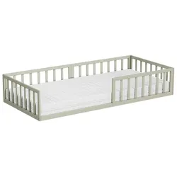 VitaliSpa, Kinderbett, Kinderbett Minno, Greige, 90x200 mit Matratze (90 x 200 cm)