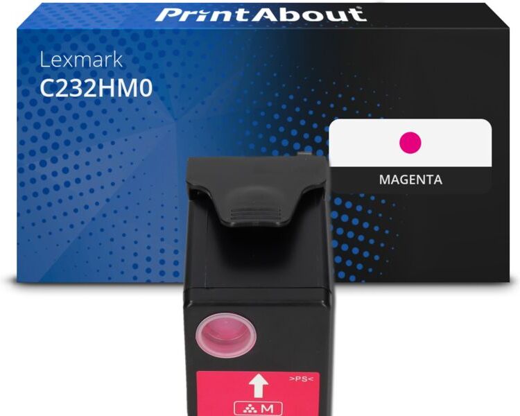 PrintAbout Toner kompatibel mit Lexmark C232HM0 - Magenta - Hohe Kapazität