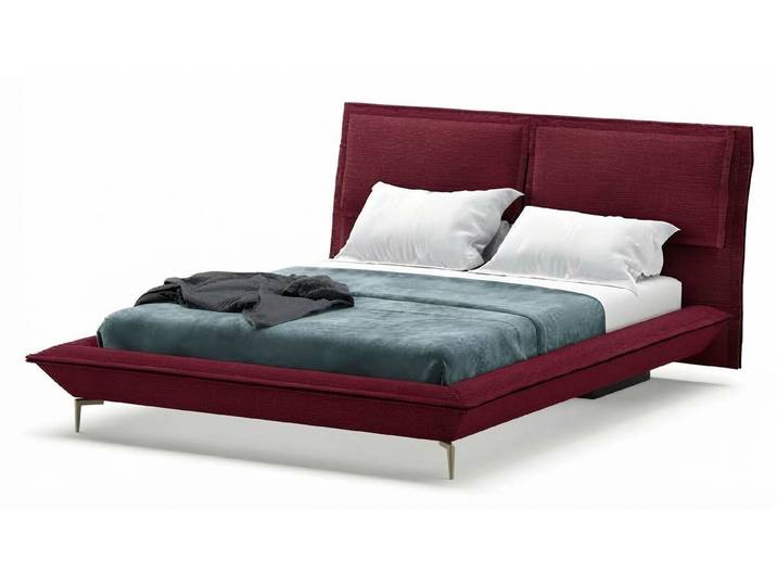 Xlmoebel Polsterbett Graues Stoffbett mit Holzrahmen und getufteter Oberfläche (Modernes Polsterbett), Made in Europa