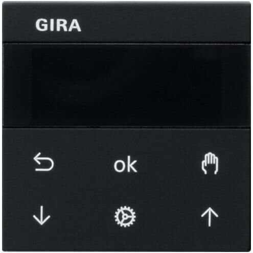 Gira Horloge d’ombre et de commutation S3000 écran noir (5366005)