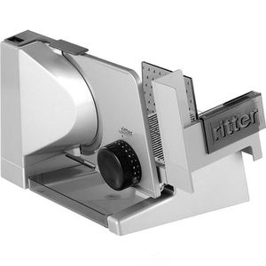 Ritter Allesschneider Solida 4, elektrisch, 65W, aus Metall, silber, Schnittbreite 0 - 23mm