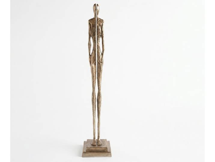 Figurine Divora l29 x P29 x H157 cm Aluminium Champagner Faite main