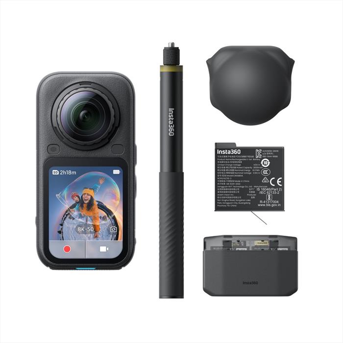 INSTA360 Videocamera 8k X6 Essentials Bundle-nero