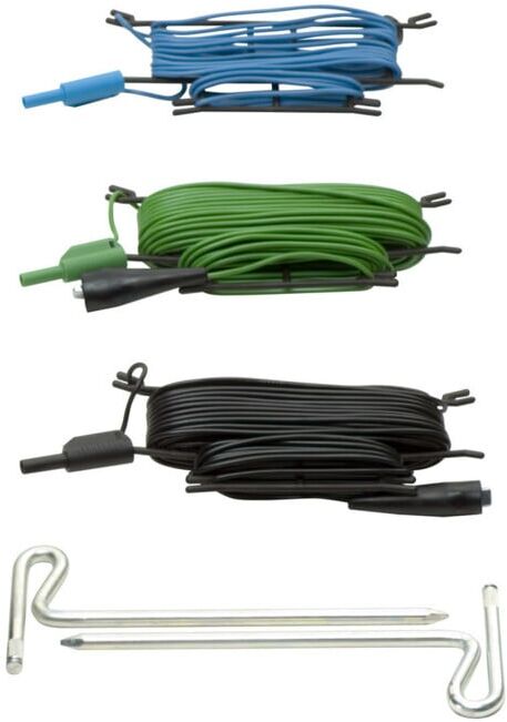 BENNING Kit de mise à la terre 5 pièces approprié pour le test d'installation. IT 130 (044113)