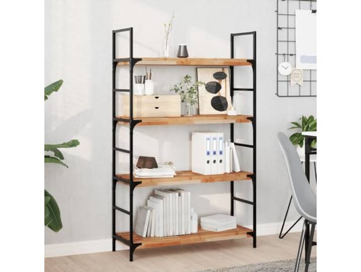 YUTAASU Schweberegale 4 STK. 100x30x4 cm Massivholz Akazie Ölbehandelt, Feuchtigkeitsresistent, Platzsparend, Vielseitig für Küche Bad Wohnzimmer