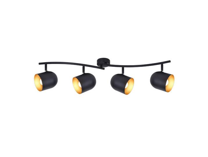 Nettlife Deckenstrahler Gera 4-flammig 79/12/21 cm, Schwarz, Metall, E14, 12x21x79 cm, Lampen & Leuchten, Innenbeleuchtung, Spots & Strahler, Wandstrahler