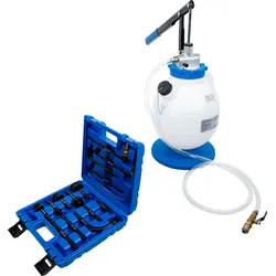 BGS Getriebeöl-Befüllgerät mit Handpumpe | mit 8 Adaptern | 7 l