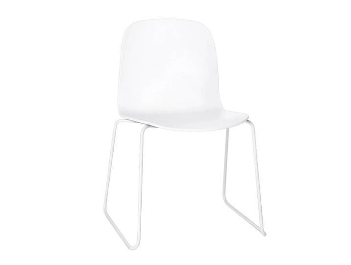 Muuto Chaise Visu pied luge White-White