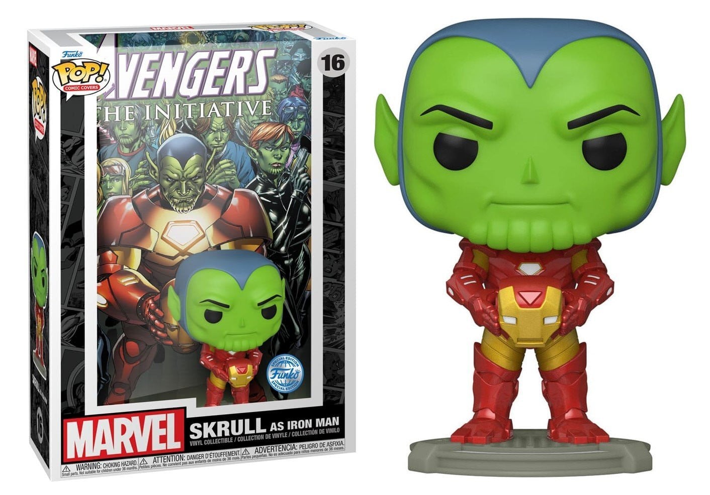 Funko Iron Man POP! Vinyl figuur Comic Cover Skrull 9 cm