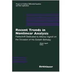 Recent Trends in Nonlinear Analysis, Fachbücher von Jürgen Appell
