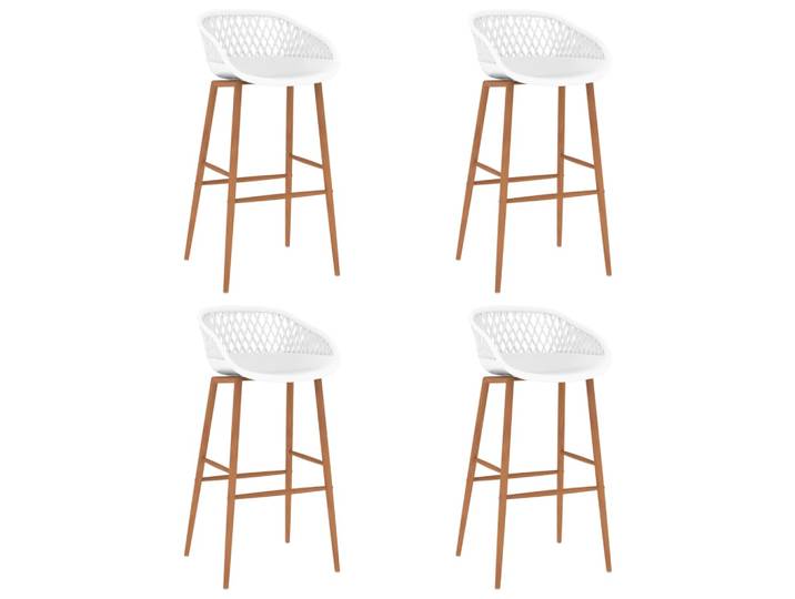 Vidaxl - Tabourets De Bar Lot De 4 Blanc