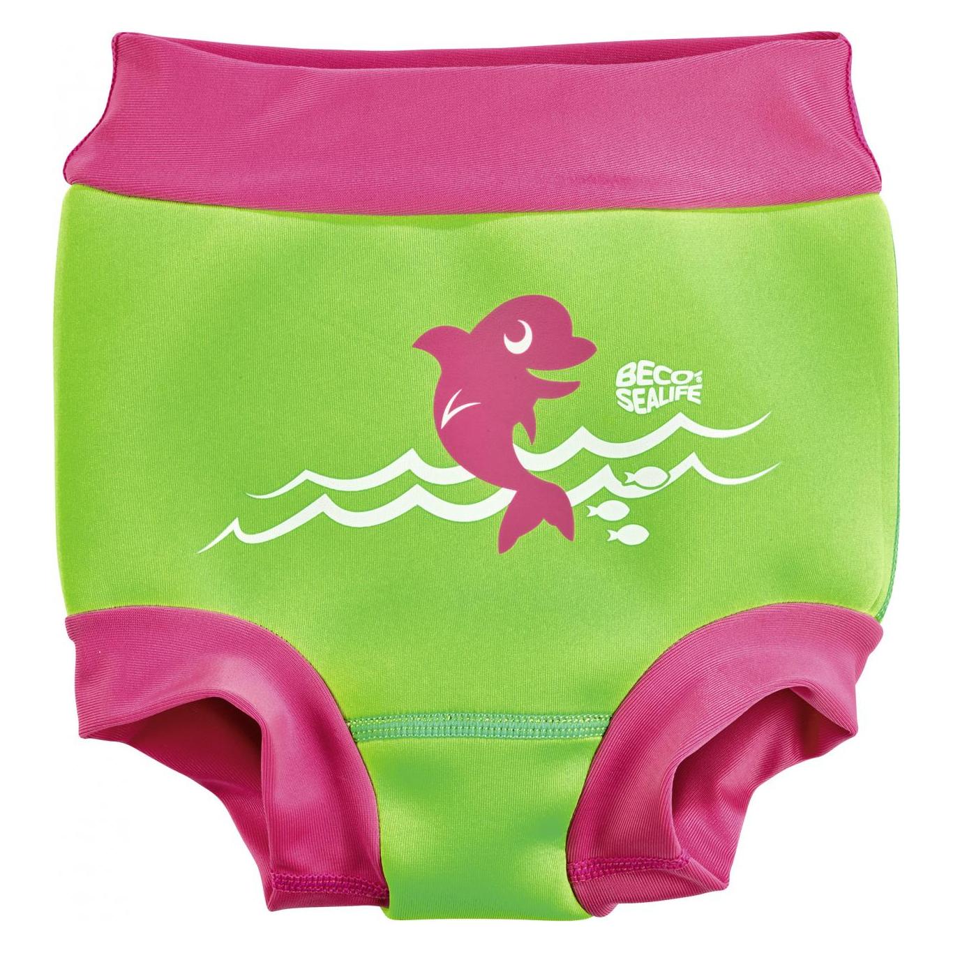 Beco Beermann GmbH Aqua Nappy Slip, Neopren Standard | pink/grün | S (0/006930/48)