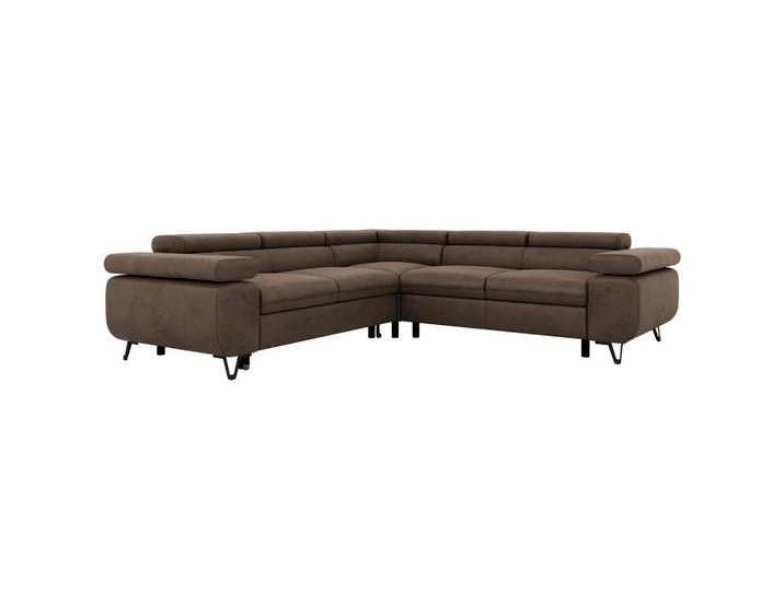 ECKSOFA QUADRO L - Braun Velvet - Rechts Seite