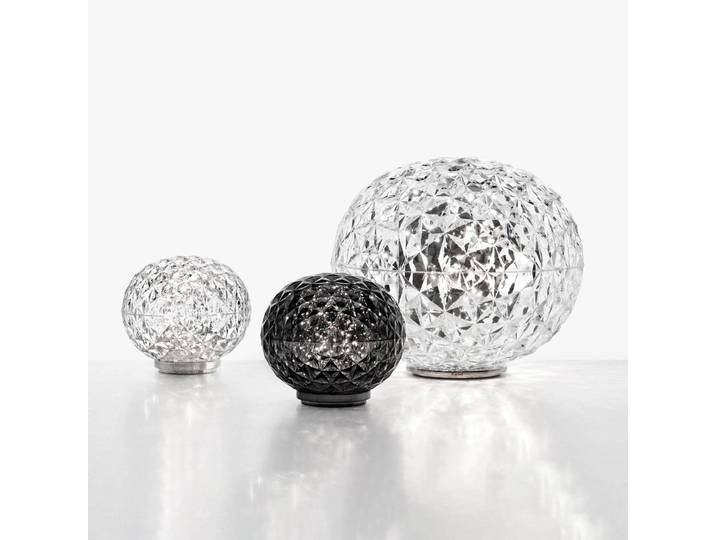 Kartell Designer Tischlampe Mini Planet, klar / transparent, für Wohn- / Esszimmer, Kunststoff, Design