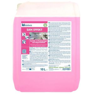 Dreiturm Badreiniger 4199 San-Effekt, gegen Kalk, Rost & Schmutz, Kanister 10 Liter