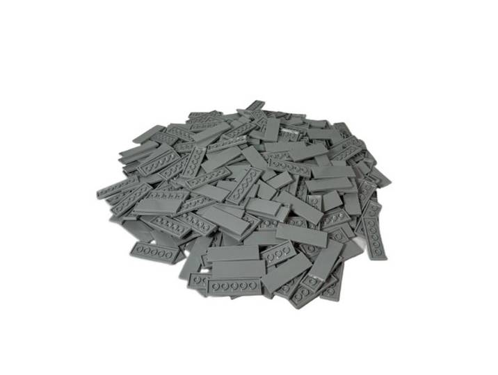LEGO® 500 Fliesen 2x6, Hellgrau Spielbausteine
