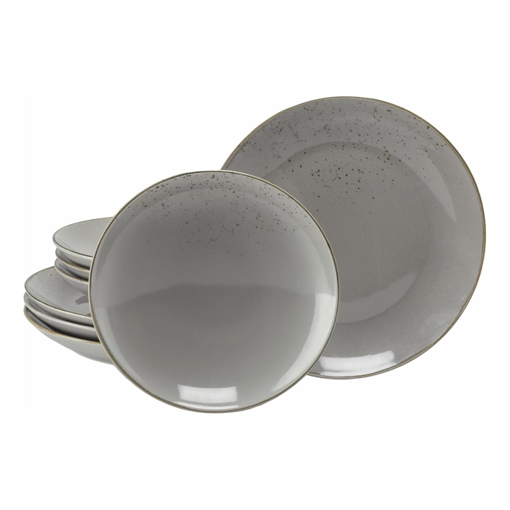 CreaTable - 24972, Nature Collection Stone - Tafelservice 8-tlg