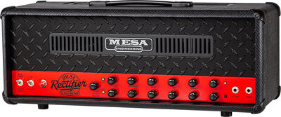 Mesa Boogie 90s Dual Rectifier LTD châssis rouge Scuderia avec panneau avant noir diamant