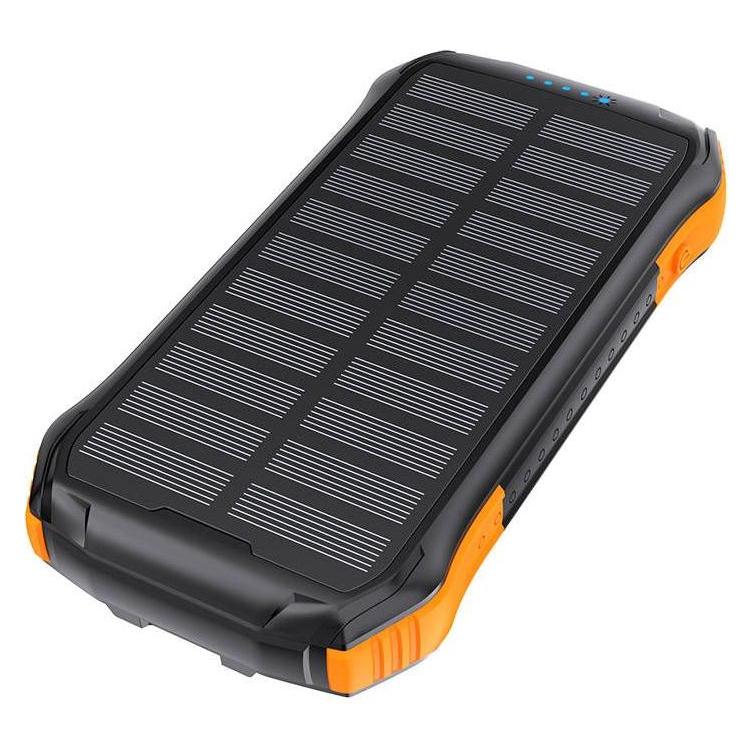 Choetech Solar powerbank with inductive charging 10000mAh Qi 5W orange (B659) (10000 mAh, 10.50 W, 37 Wh) (01.01.04.XX-B659-OR)