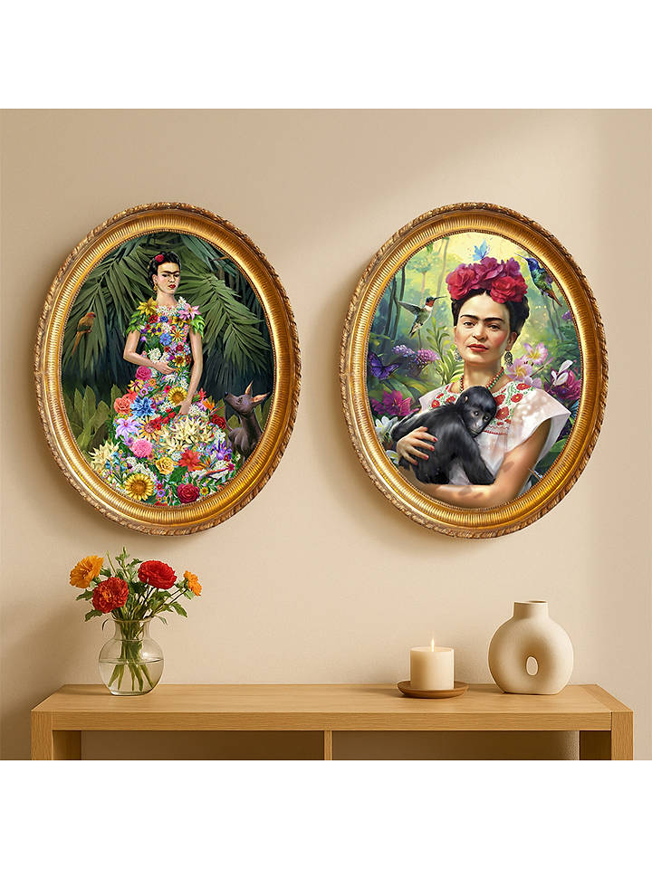 Madre Selva Gerahmter Kunstdruck "Floral Soul" in Bunt - (B)40 x (H)50 cm - onesize