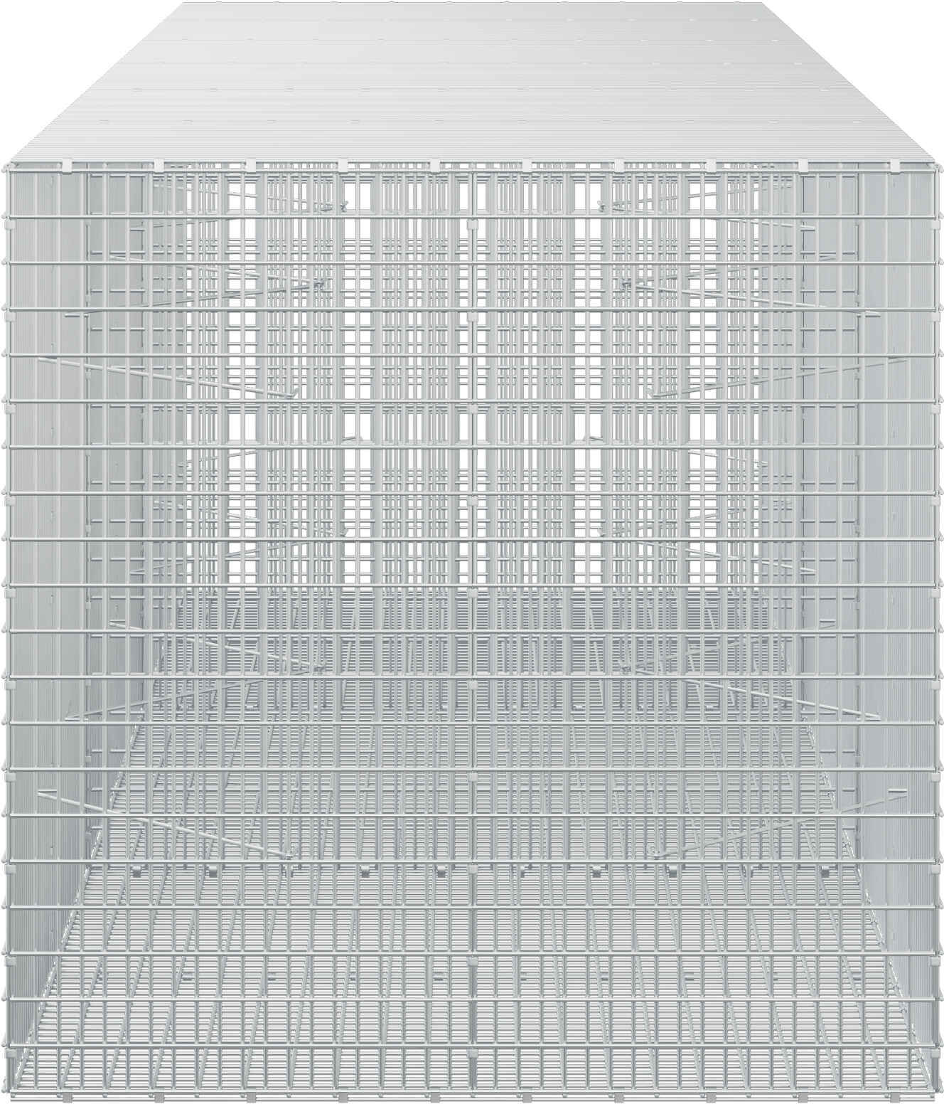 vidaXL Gabion avec fil de 3,5 mm et maille de 5x2,5 cm 300x100x100 cm