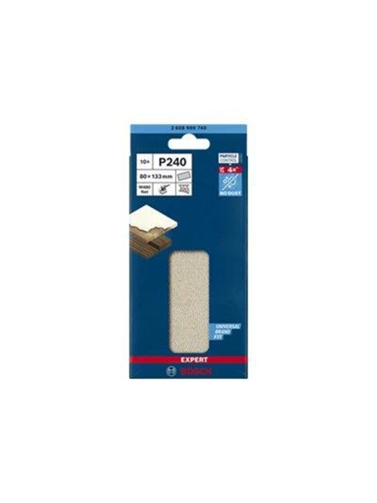 Bosch SLIBEBLAD PLAN 80X133MM NET K240 10 STK