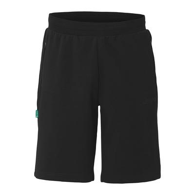 Shorts UHLSPORT "Shorts ID", Herren, Gr. XL, US, schwarz, Obermaterial: 72% Baumwolle CO(Bio). 28% Polyester Pol. recyc.., Hosen Shorts