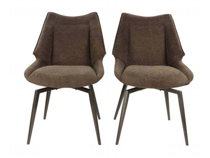 Paire de Chaise Niko Chocolat