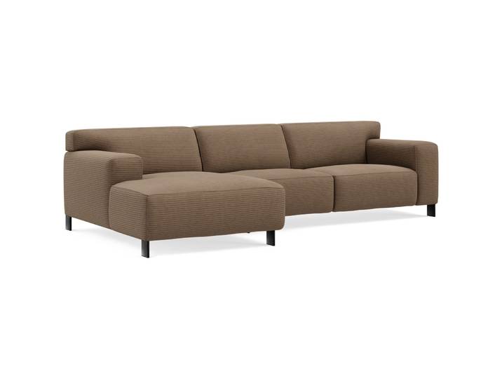 Komfortables Ecksofa Vada Stoff braun B 301 cm T 160 cm - Möbel Konfigurator: Traummöbel individuell zusammenstellen - Ecksofa