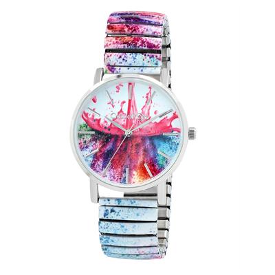Quarzuhr LADY, bunt (pink), Armbanduhren, Damen, Quarzuhr