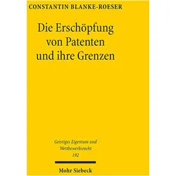 Blanke-Roeser:Die Erschöpfung von Paten, Fachbücher von Constantin Blanke-Roeser