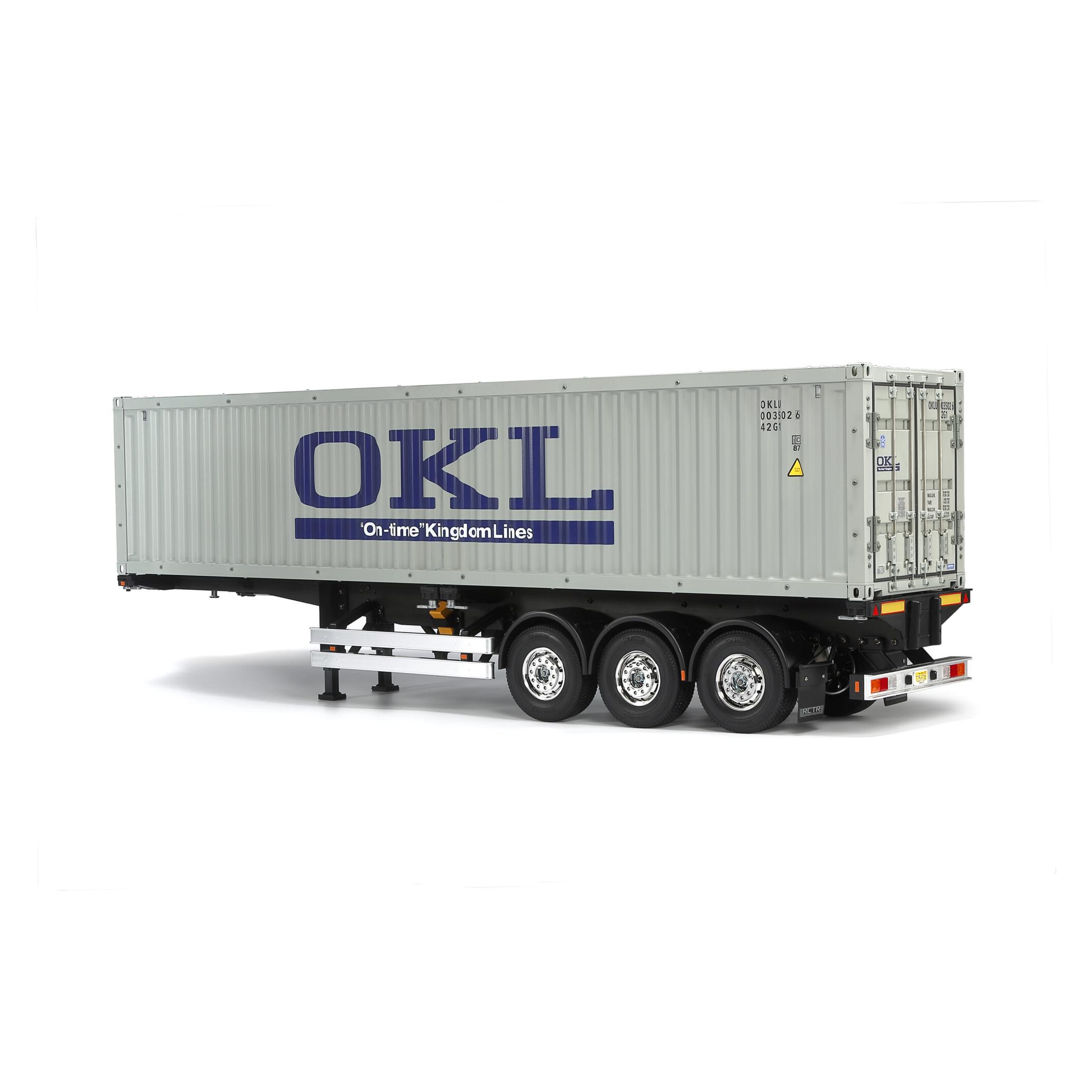 Tamiya 1/14 40ft Container 3-Axle Semi-Trailer (Kit) (56377-000)