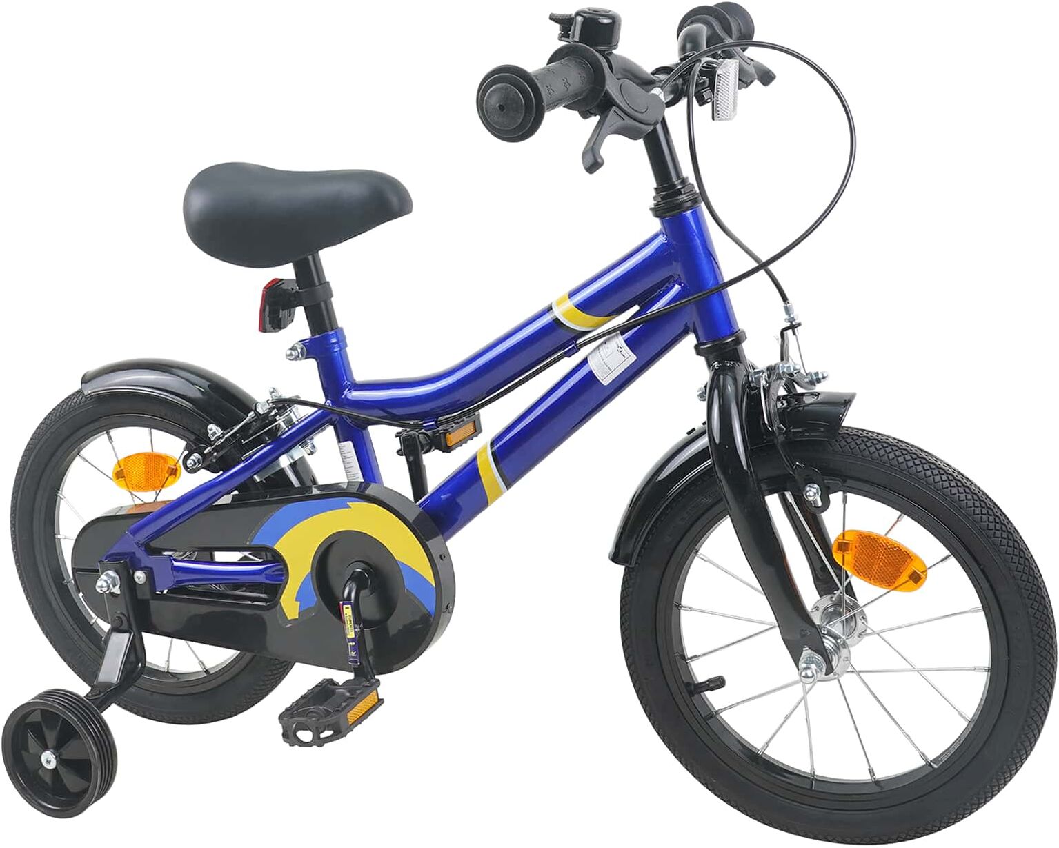 vidaXL Kids Bike with Training Wheels 12 Pouces for 2-4 Years Old