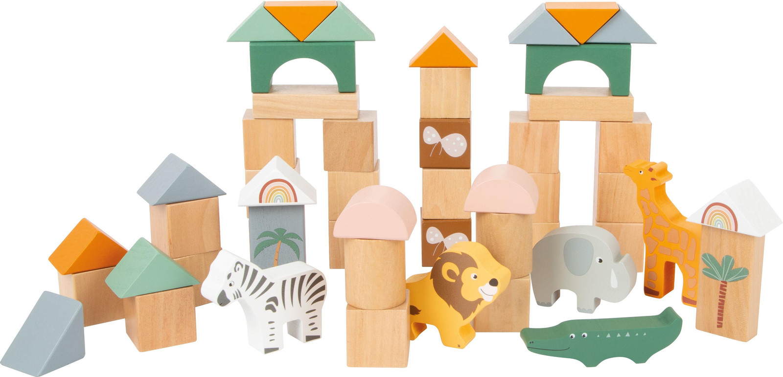 Houten blokken Safari Small Foot