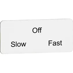 ABB MA6-1194 Texteinlage “Slow“/“Off“/“Fast“, für Schalter mit 3 Schaltstellungen 1SFA611930R1194