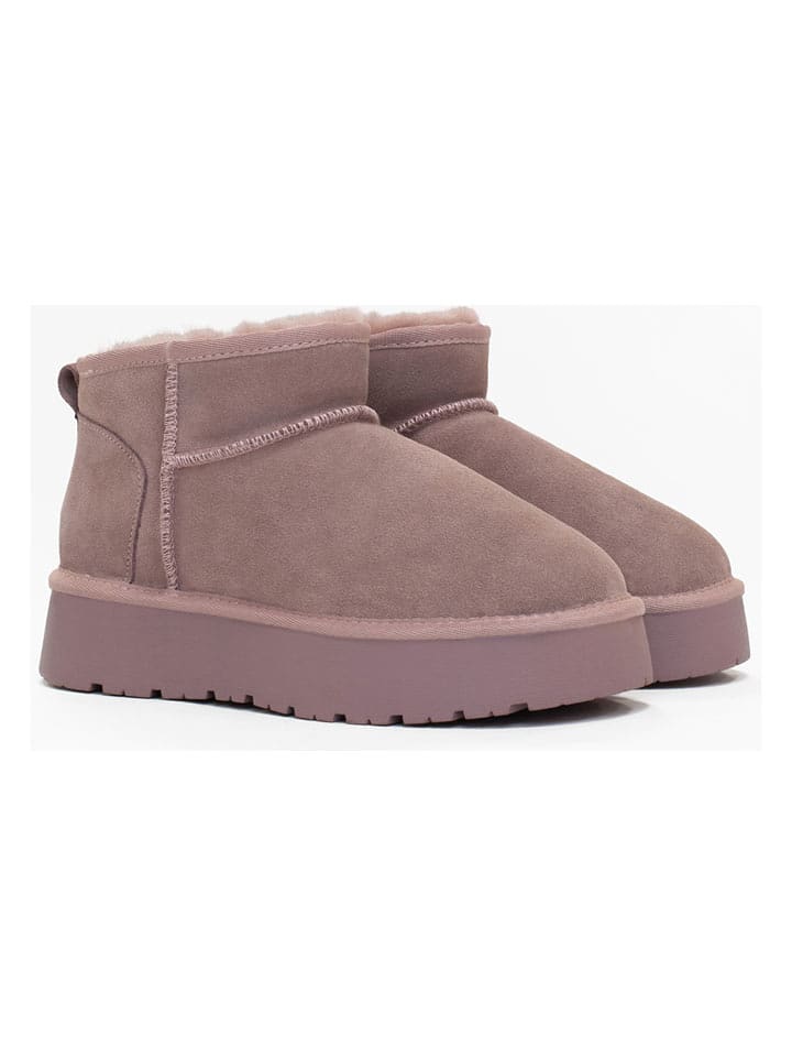 NICEBAY Leder-Boots "Mina" in Rosa - 40