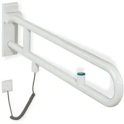 Hewi 801 E-Stützklappgriff 801.50.77092 900 mm, anthrazitgrau, Spültaste