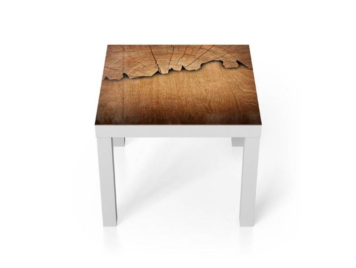 DEQORI Couchtisch 'Baumzeitzeugen', Glas Beistelltisch Glastisch modern