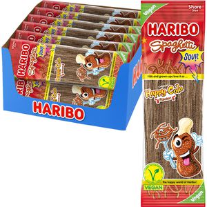 Haribo Fruchtgummis Spaghetti Happy-Cola Sour, je 200 g, 15 Beutel, 3000 g