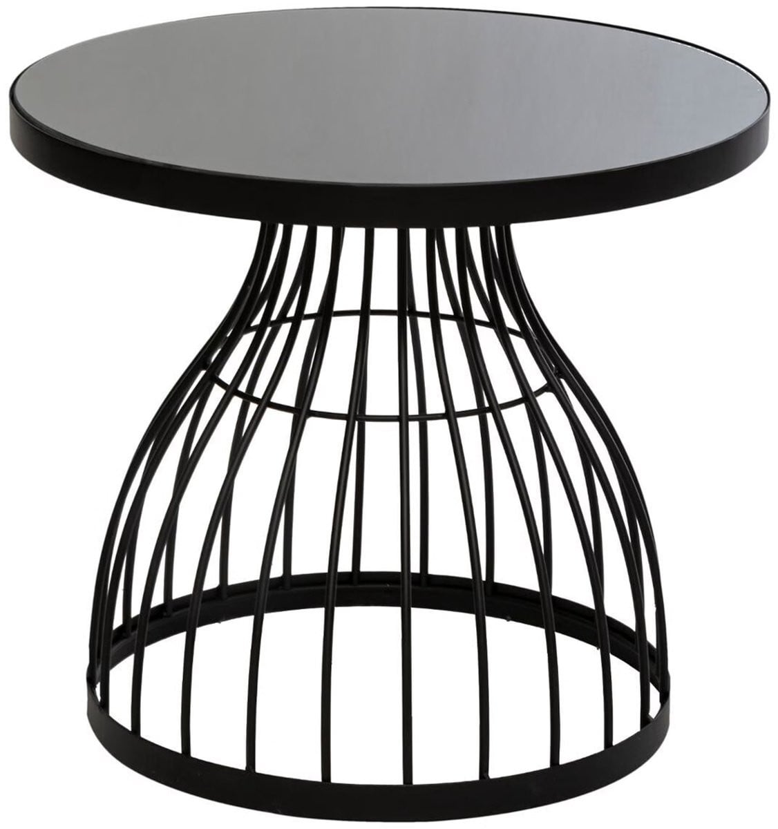 Bijzettafel KUSHI van getint glas door Atmosphera Createur d'Interieur